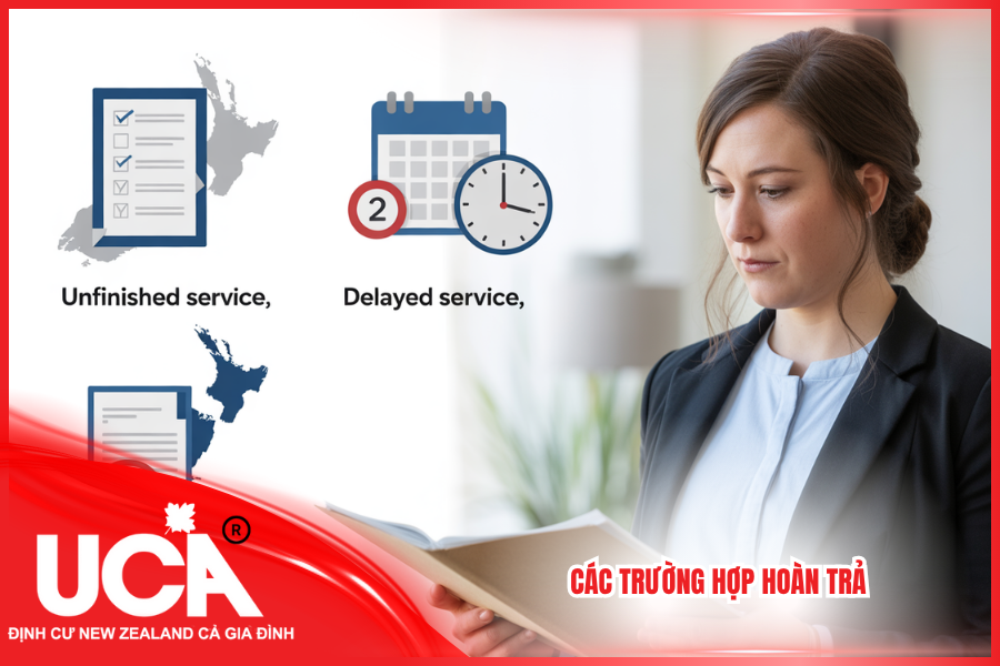 UCA hỗ trợ khách hàng khi rơi vào các trường hợp hoàn trả phí dịch vụ